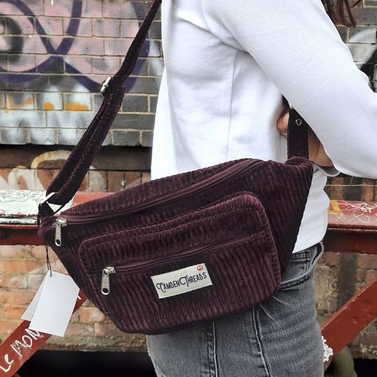 Belfast Bum bag Corduroy Plum 